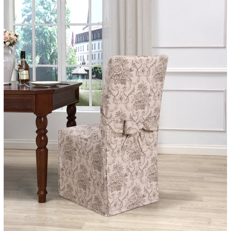 Kathy Ireland Home Chateau Box Cushion Dining Chair Slipcover & Reviews
